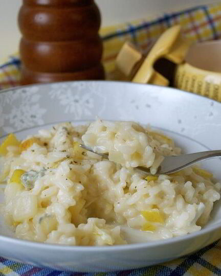 Рецепт ризотто с грушей и горгонзолой