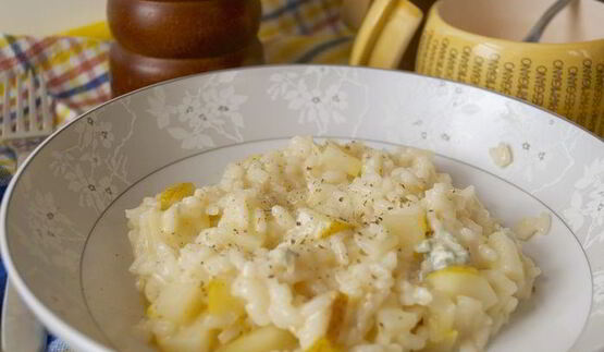 ризотто с грушей и горгонзолой