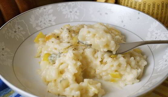 ризотто с грушей и горгонзолой