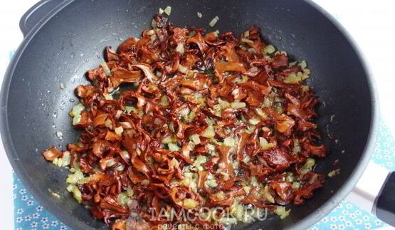 ризотто с лисичками