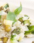 Ризотто с овощами и сыром пармезан