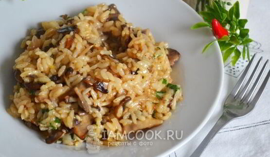 ризотто с шампиньонами