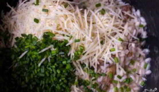 ризотто с вешенками