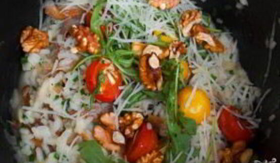 ризотто с вешенками