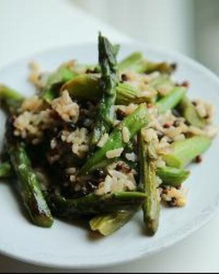 Рецепт ризотто со спаржей