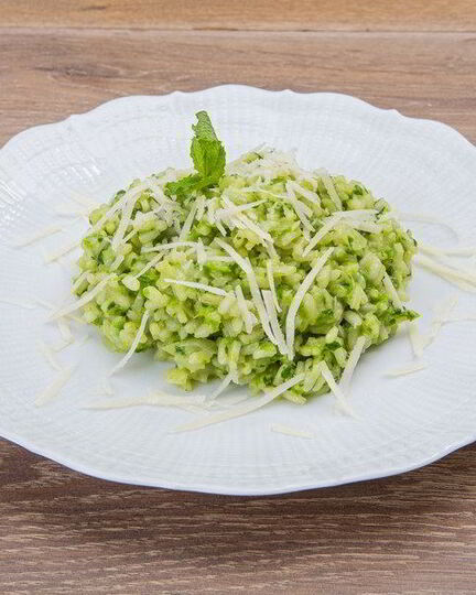 Рецепт зеленого ризотто со шпинатом