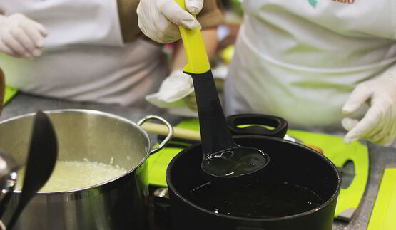 зеленое ризотто со скумбрией