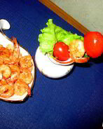 Чесночные креветки-гриль