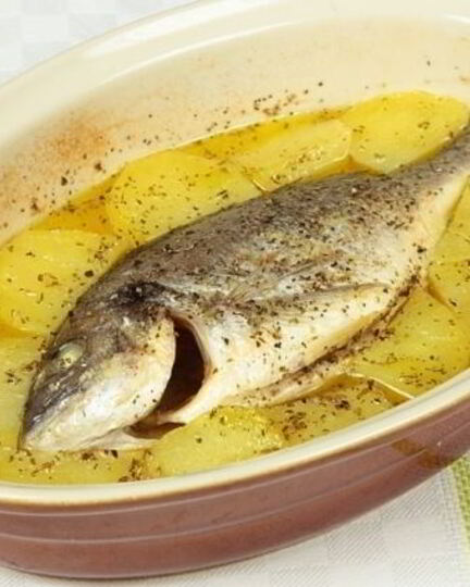 Рецепт дорады с картофелем