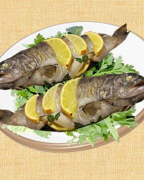 Форель в фольге с лимоном