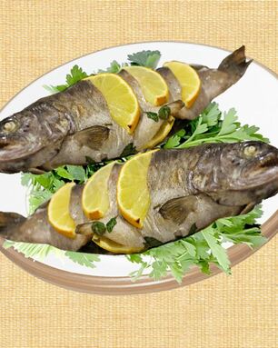 Форель в фольге с лимоном