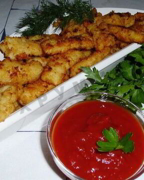 Кальмары в панировочных сухарях Хрустящие палочки