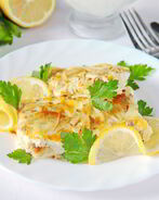 Камбала в сливках