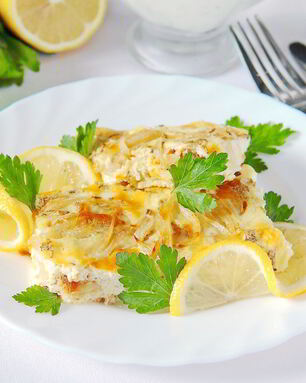 Камбала в сливках