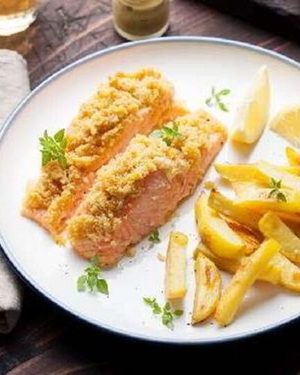 Рецепт лосося в картофельной корочке