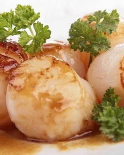 Рецепт морских гребешков в лимонном соусе на сковороде