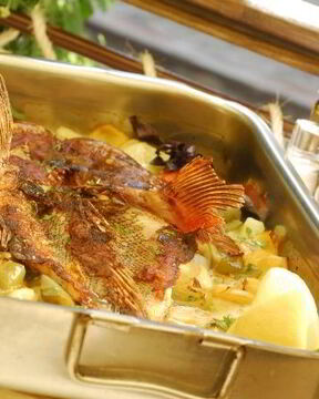 Морской окунь в духовке