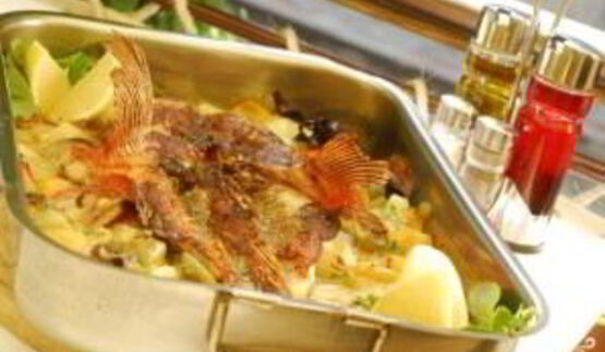 морской окунь в духовке