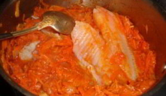рыба в маринаде с морковкой