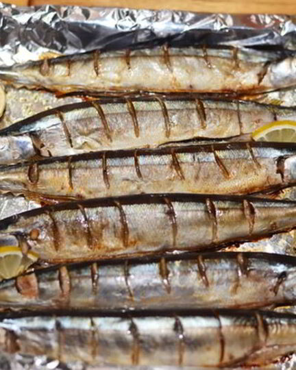 Рецепт сайры запеченой в фольге