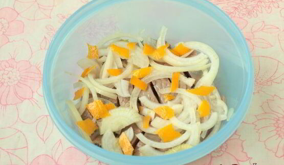 сельдь в лимонном маринаде