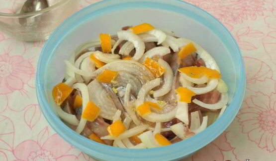 сельдь в лимонном маринаде