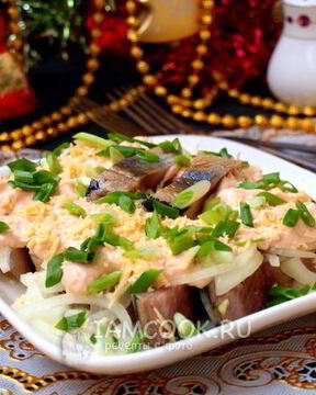 Сельдь в сырном соусе