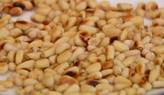 семга на гриле, фаршированная рисом