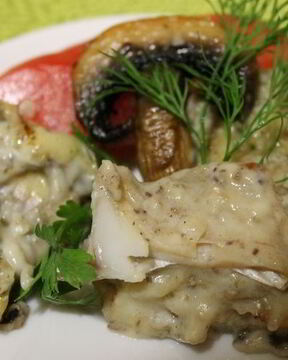 Треска под соусом Бешамель