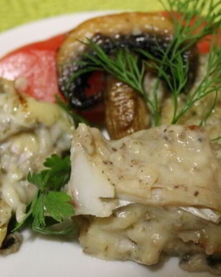 Рецепт трески под соусом бешамель