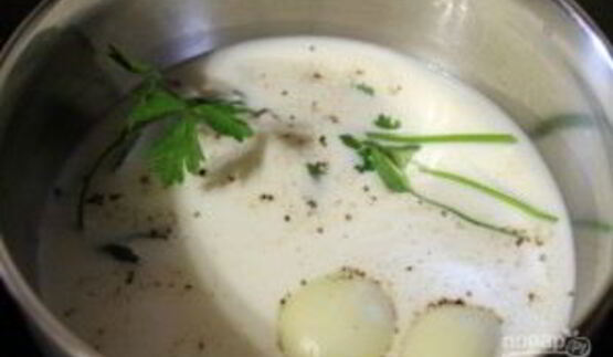 треска под соусом бешамель