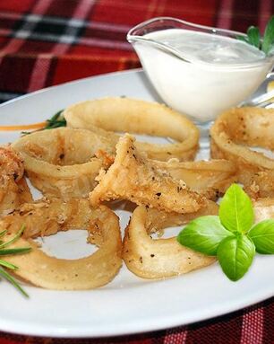 Замороженные кальмары в кляре