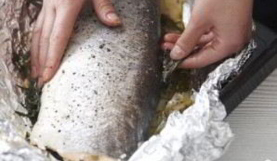 запеченная горбуша в фольге