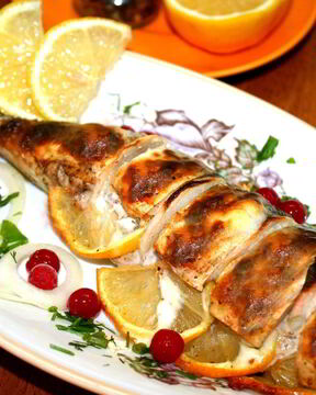 Запеченная скумбрия в мультиварке