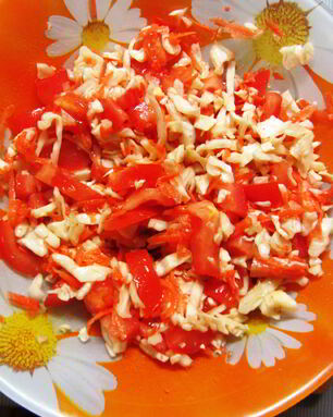 Салат-гарнир к жаренному мясу