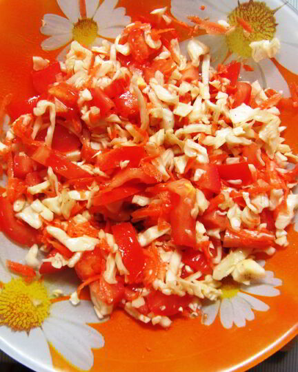 Рецепт салата-гарнира к жаренному мясу