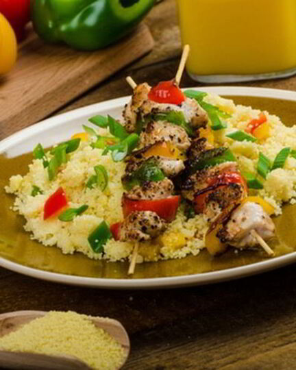 Рецепт куриного шашлыка с кус-кусома