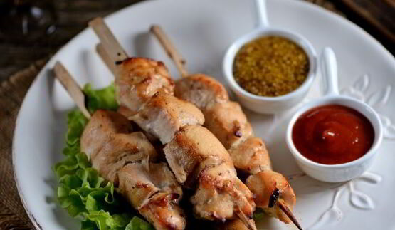 куриный шашлык в банке в духовке