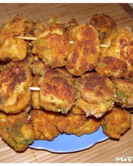 Рецепт шашлычков из курицы в панировке