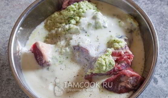 шашлык из баранины на кефире