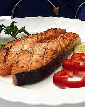 Шашлык из форели на решетке