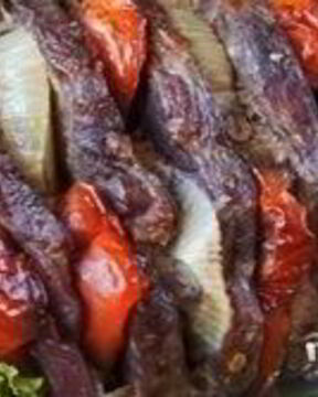 Шашлык из говядины в духовке