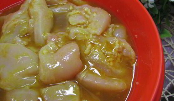 шашлык из курицы с овощами