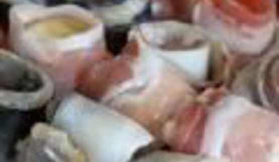 шашлык из рыбы с яблочным соусом