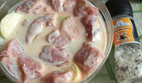 шашлык из свинины маринованной в кефире