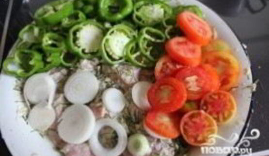 шашлык в майонезе