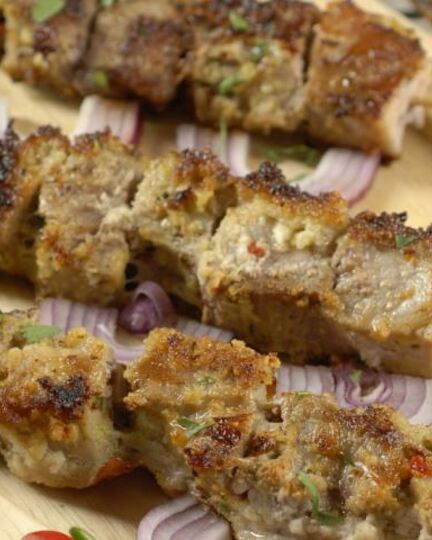 Рецепт свиных шашлыков в кокосового стружке