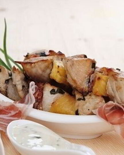 Рецепт экзотического шашлыка из куриного филе