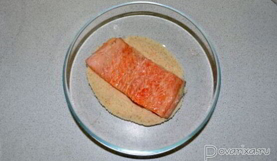 шницель из семги, лосося, форели