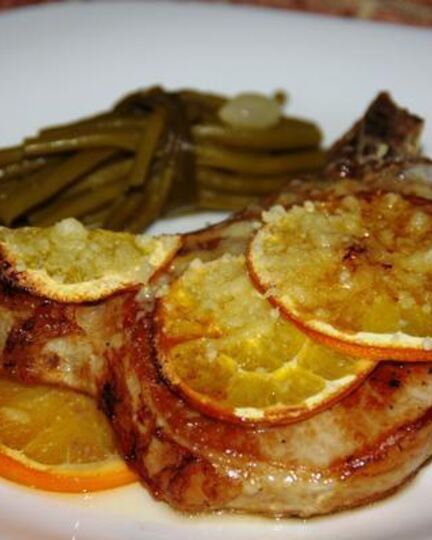 Рецепт апельсинового стейка на косточке